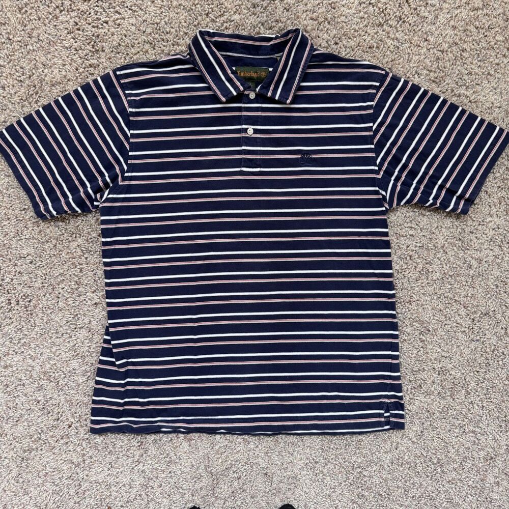 VINTAGE Timberland polo shirt men’s large navy 2005